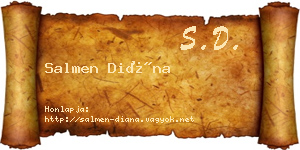 Salmen Diána névjegykártya